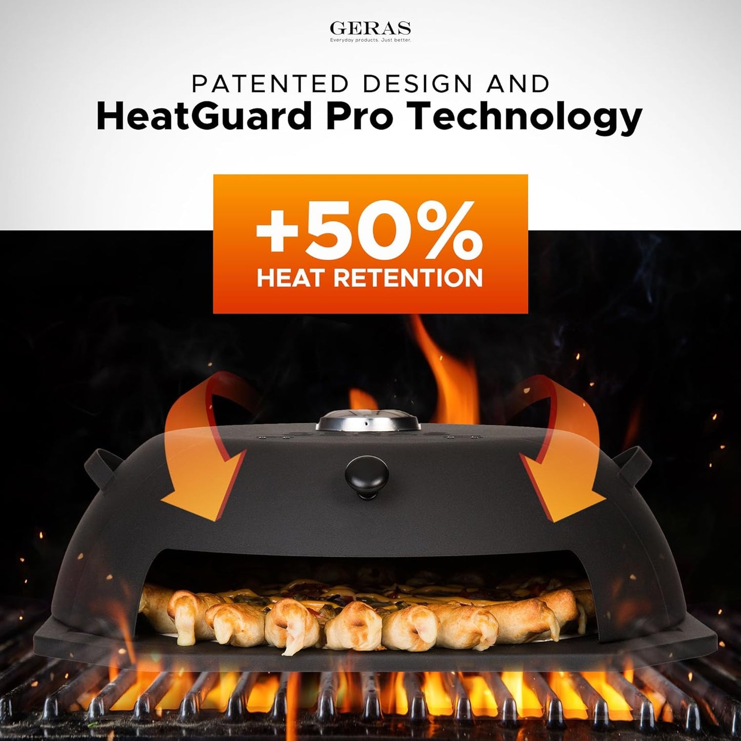 HeatGuard Grill Top Pizza Oven™