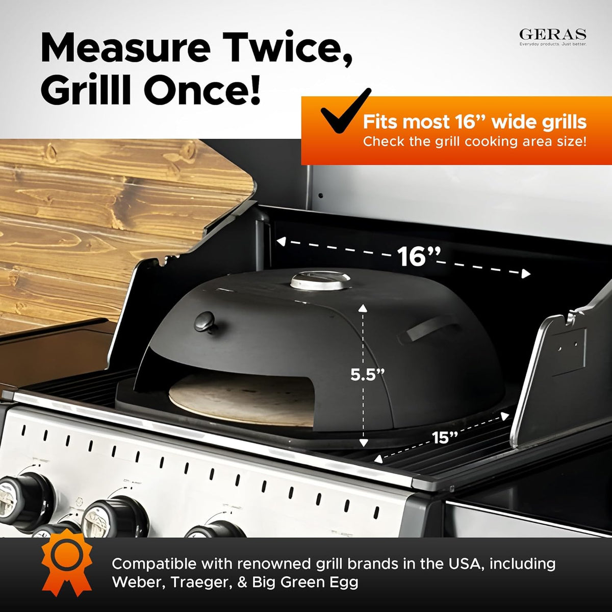 HeatGuard Grill Top Pizza Oven™