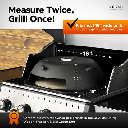 HeatGuard Grill Top Pizza Oven™
