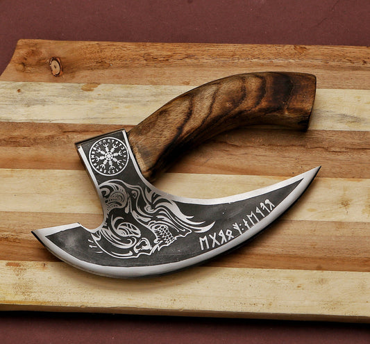 Hand-Forged Viking Pizza Cutter