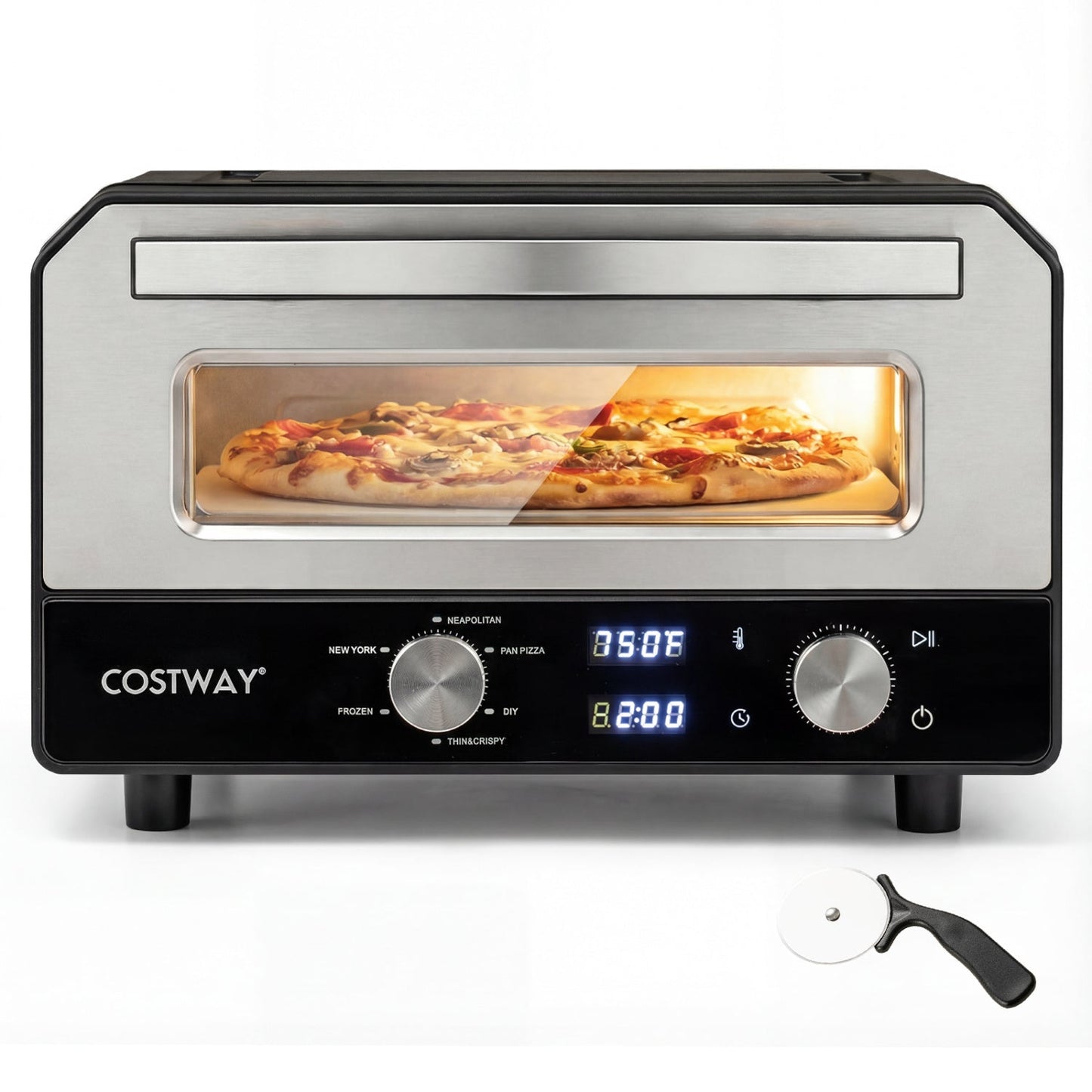 Indoor Countertop Electric Pizza Oven (12″)