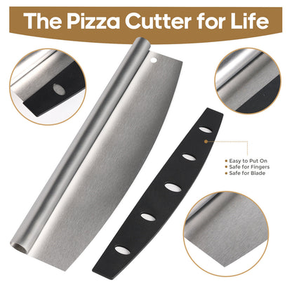 14" Professional Stainless Steel Food Pizza Cutter