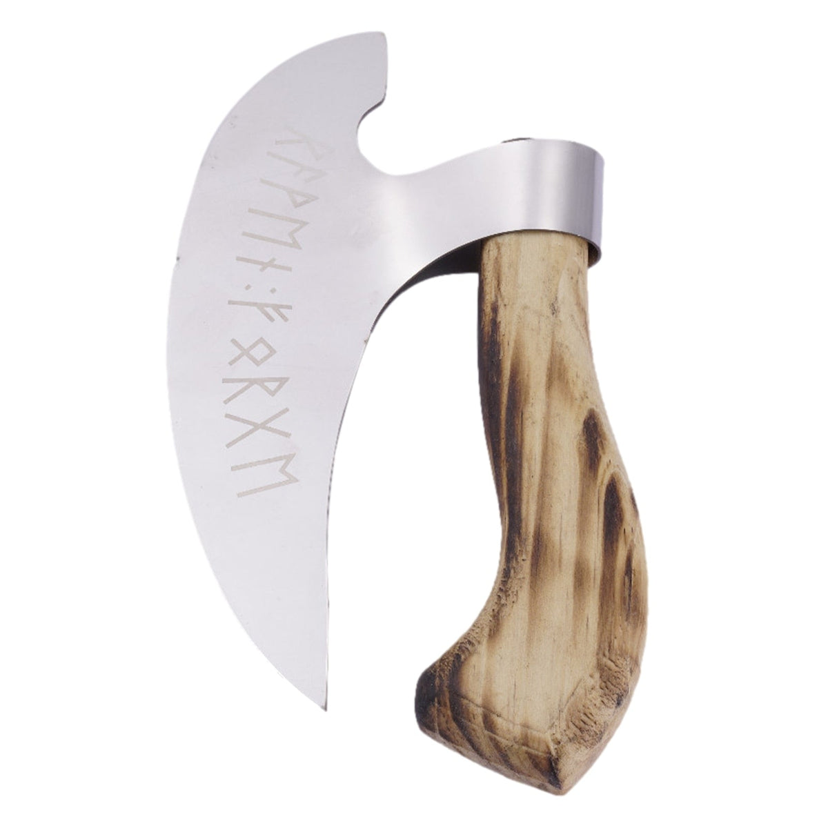 Axe Pizza Cutter Pizza Cutting Axe With Sharp Blades Viking Steel Pizza Axe With Wooden Handle Pizza Cutter Axe Rust Proof - Geras Club 0