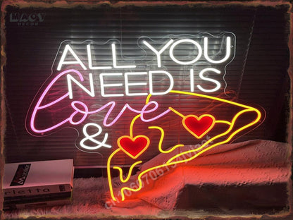 Neon Burger Pizza Metal Tin Sign Poster Painting Picture Art Wall Aesthetic Room Decor Home Decoration Print Metal Plates Mural - Geras Club 0